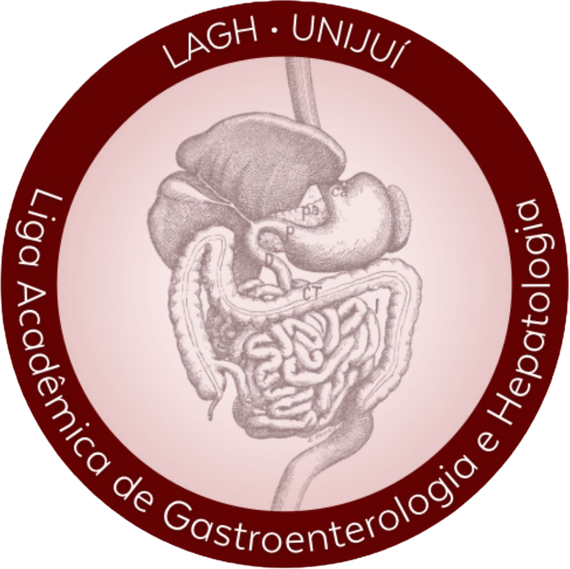 Selo LAGH · UNIJUÍ — Liga Acadêmica de Gastroenterologia e Hepatologia